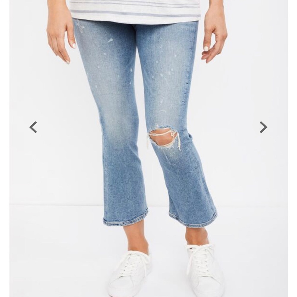 NWOT Maternity Citizens Crops size 28